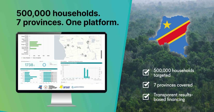 Monitoring clean cooking access for 500,000 households